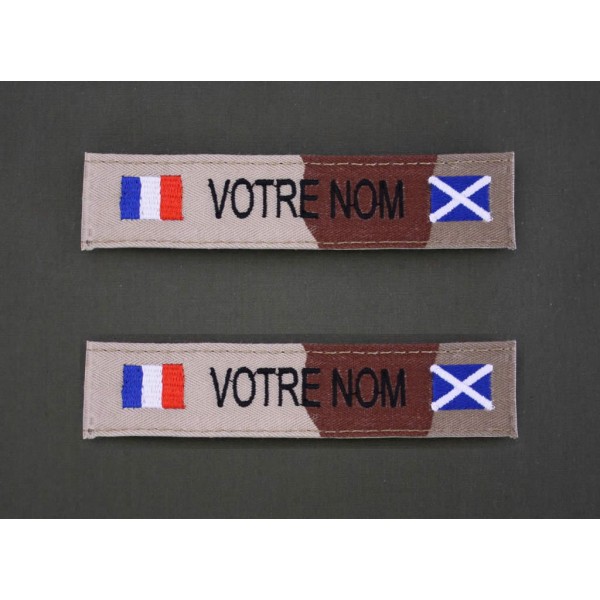 Bande Patro Sable Bariolé avec Drapeau France / Ecosse (par 2)