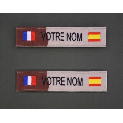 Bande Patro Sable Bariolé avec Drapeau France / Espagne (par 2)