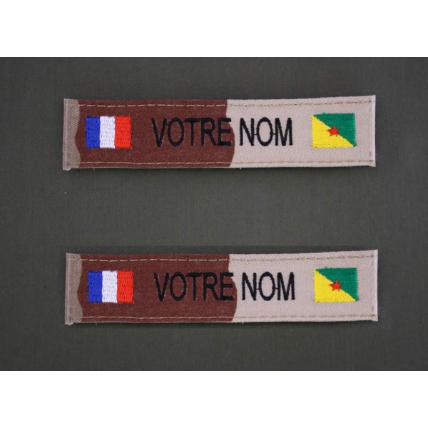 Bande Patro Sable Bariolé avec Drapeau France / Guyane (par 2)