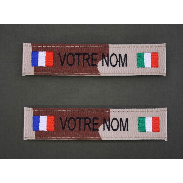 Bande Patro Sable Bariolé avec Drapeau France / Italie (par 2)