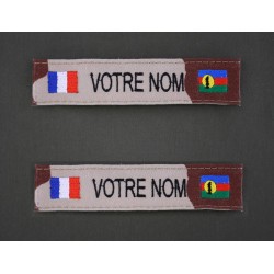Bande Patro Sable Bariolé avec Drapeau France / Nouvelle Calédonie (par 2)