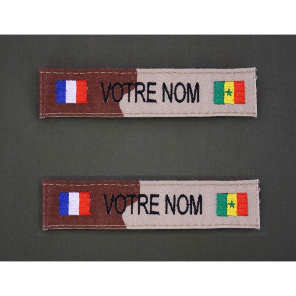 Bande Patro Sable Bariolé avec Drapeau France / Sénégal (par 2)